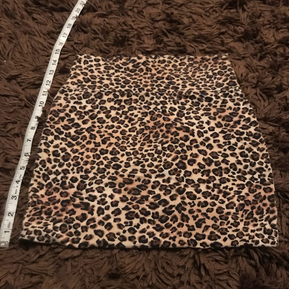 Stretchy Leopard Mink Skirt
